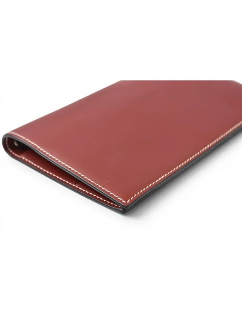 Hermes Agenda Notebook Cover Diary Vintage Box Calf Rouge